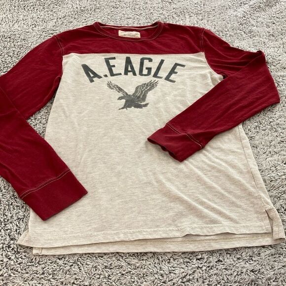 AE S Unisex Vintage Soft and Sexy Plush Baseball Tee - Picture 1 of 12